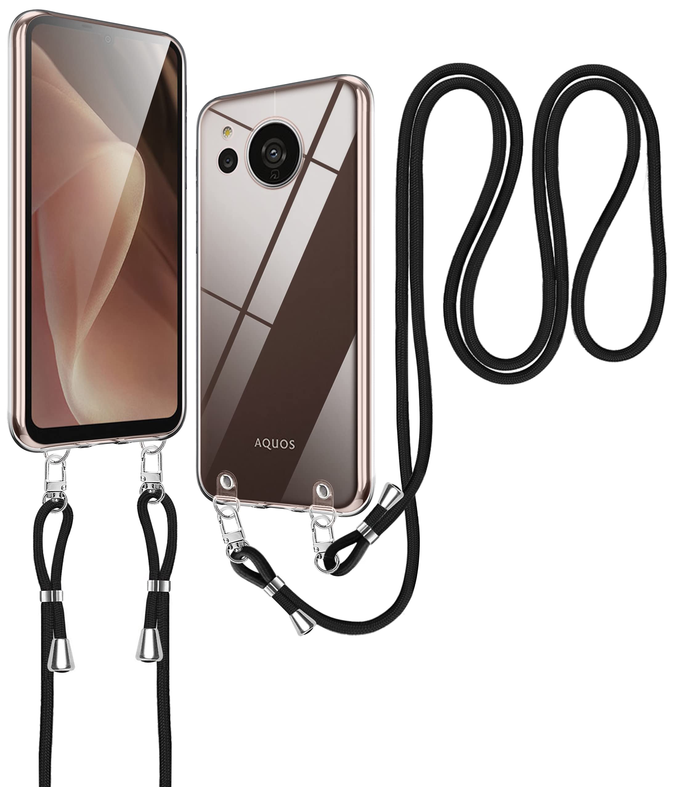 Amazon.co.jp: AQUOS Sense7 Plus ケース クリア ショルダー